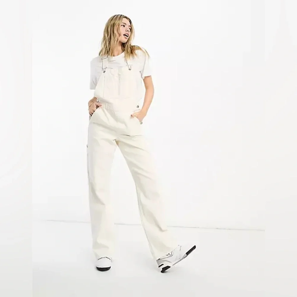 Cool Light Yellow Denim 90s Straight Leg Overall Sz 2 NEW - Picture 5 of 5